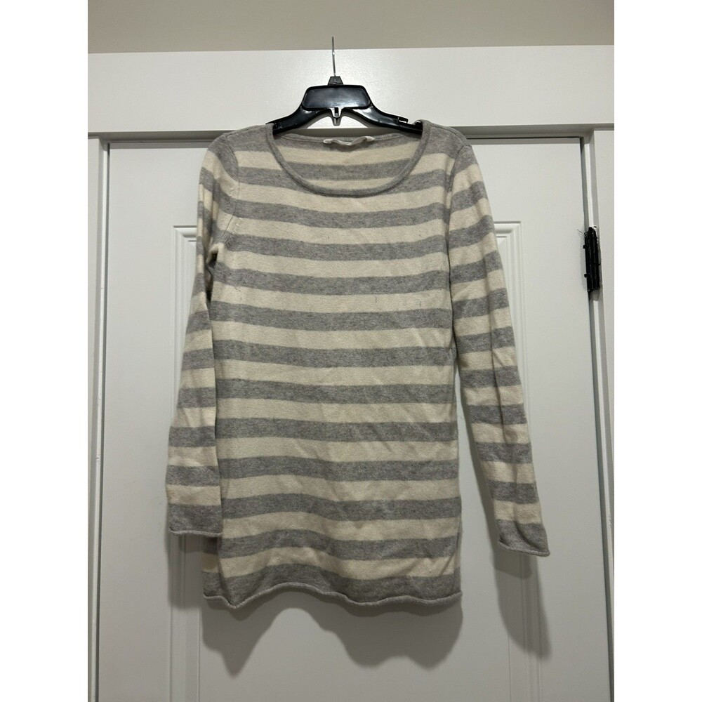 Athleta Womens 100% Cashmere Sweater Size Large Preppy Scandi Chic Soft Warm